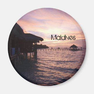 Beautiful Maldives Beach Magnet