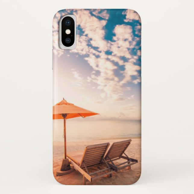 Beautiful Maldives Beach Sunset Case-Mate iPhone Case (Back)