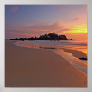  Beautiful Maldives Beach Sunset Poster