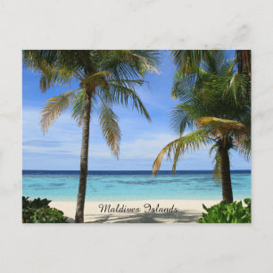 Beautiful Maldives Islands Postcard