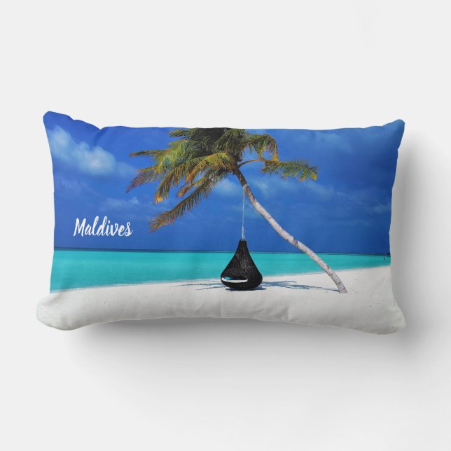 Beautiful Maldives Lumbar Cushion (Front)