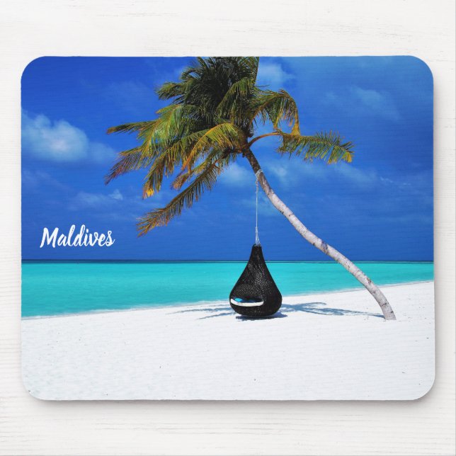 Beautiful Maldives Mouse Pad (Front)