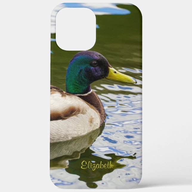 Beautiful Male Mallard Duck Personalised Case-Mate iPhone Case (Back)