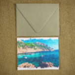 Beautiful Mallorca Watercolor Spain  Postcard<br><div class="desc">This is a beautiful Mallorca Balearic Island Spain Postcard featuring the stunning scenery of the spanish island. Makes a perfect travel souvenir and gift idea for every tourist of the famous european travel destination.</div>