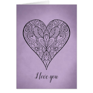 Beautiful Mandala Heart I love you