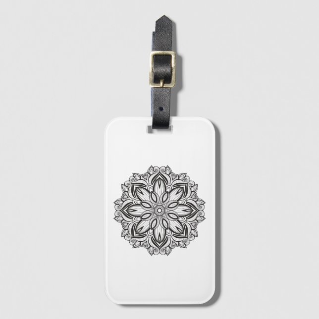 Beautiful Mandala Luggage Tag (Front Vertical)
