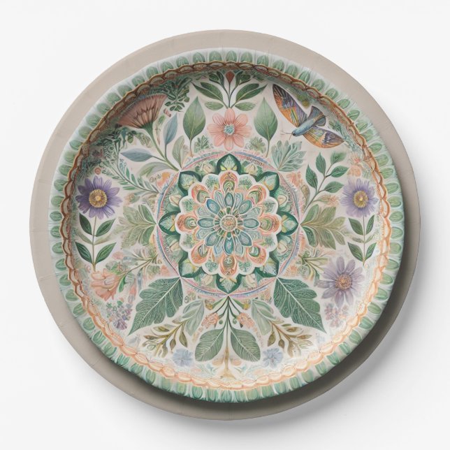 Beautiful Mandala Party Plates – Unique & Elegant (Front)