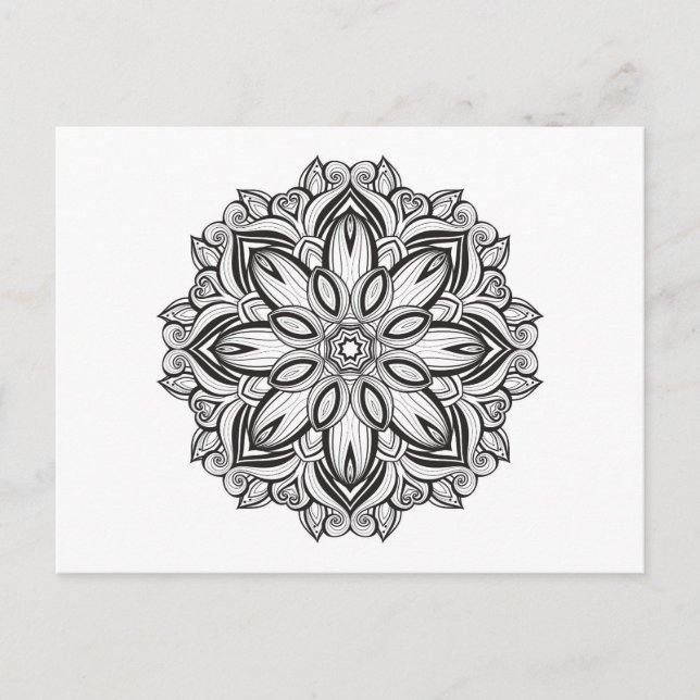 Beautiful Mandala Postcard (Front)