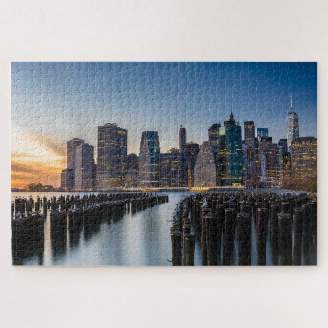 Beautiful Manhattan Skyline Jigsaw Puzzle (Horizontal)