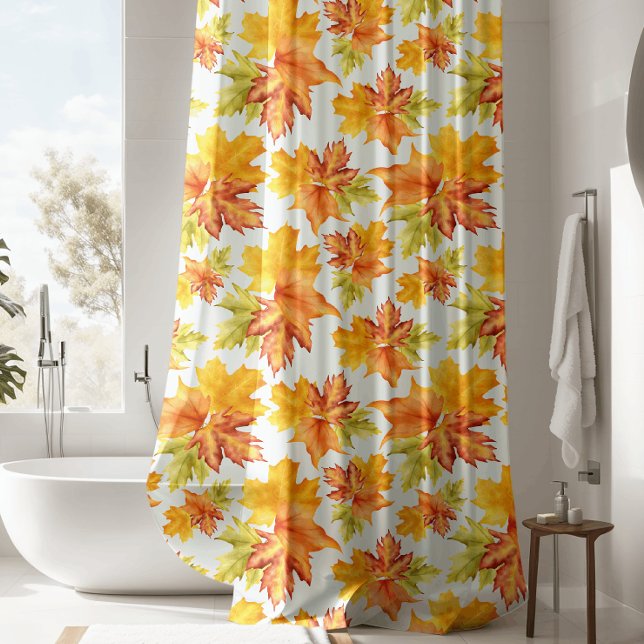 Beautiful Maple Leaf Shower Curtain (Creator Uploaded)