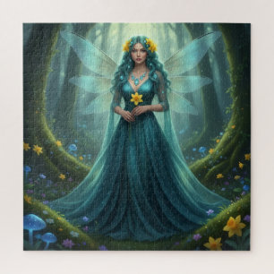 Beautiful March Aquamarine Fairy Jigsaw Puzzle