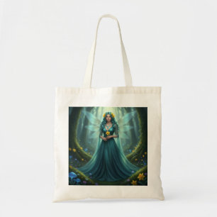 Beautiful March Aquamarine Fairy Tote Bag