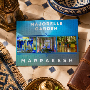 Beautiful Marrakesh Majorelle Garden Architecture Postcard