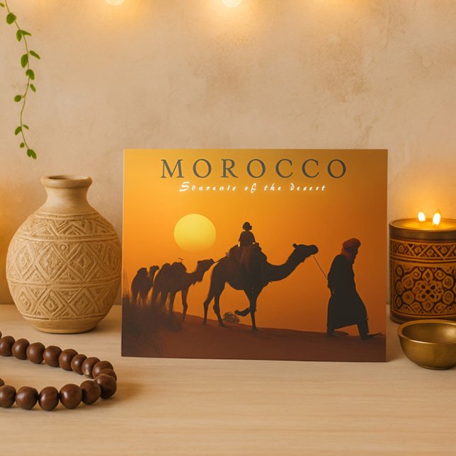 Beautiful Marrakesh Sunset Morocco Desert Postcard (Creator Uploaded)