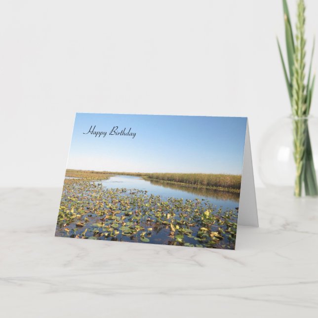 Beautiful Marsh - Birthday Card (Front)
