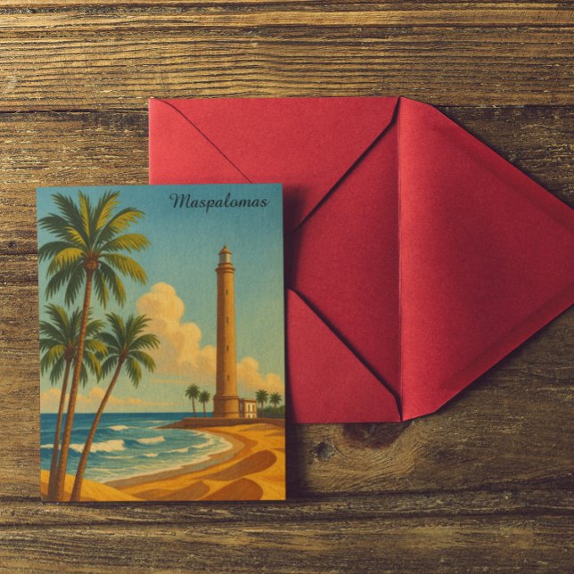 Beautiful Maspalomas Meloneras Beach Gran Canaria Postcard (Beautiful Maspalomas Meloneras Beach Gran Canaria Postcard)