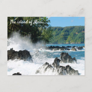 Beautiful Maui Coastline Postcard