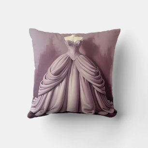 Beautiful mauve ballgown cushion