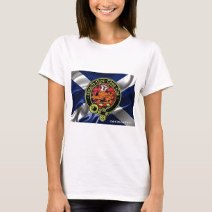 Beautiful McGillivray Badge set on Scottish Flag! T-Shirt