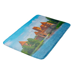 Beautiful Mediaeval Castle on Blue Lake Bath Mat