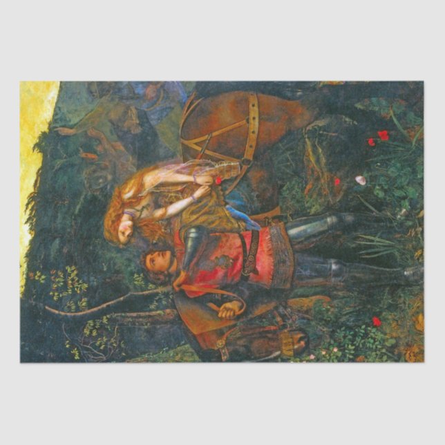 Beautiful Mediaeval Couple &Horse Scene 4 Decoupag Tissue Paper (Front)