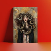 Beautiful Medusa - Greek Art Nouveau Portrait 02
