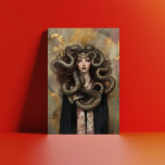 Beautiful Medusa - Greek Art Nouveau Portrait 02 Postcard<br><div class="desc">✨Image Title: Medusa's Silent Power. ✨This dark, rich, and luxurious portrayal of Medusa captures her sensual and mythic essence in exquisite detail. Blending Dark Fantasy Art, Mythological Fine Art, and Fantasy Realism with a touch of Symbolist influence reminiscent of Gustav Klimt, the artwork reimagines the legendary Gorgon as both haunting...</div>