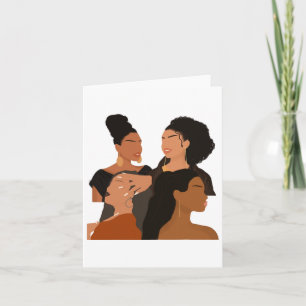 Beautiful Melanin Women Black History Month Skinto Card