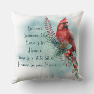Beautiful Memorial/Inspirational/Cardinal Cushion