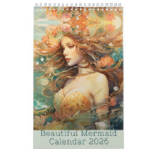 Beautiful Mermaid Calendar 2025, Mermaid