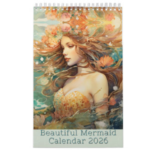Beautiful Mermaid Calendar 2025, Mermaid