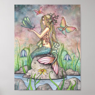 Beautiful Mermaid Poster by Molly Harrison