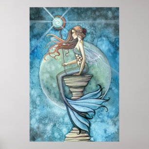 Beautiful Mermaid Poster Print by Molly Harrison
