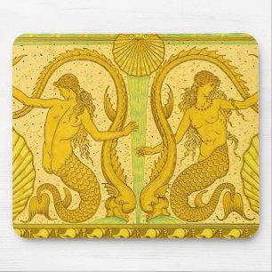 beautiful mermaids print mouse pad