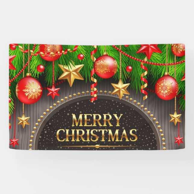 Beautiful Merry Christmas Banner (Horizontal)
