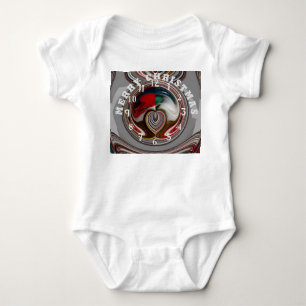Beautiful Merry Christmas With Love Baby Bodysuit