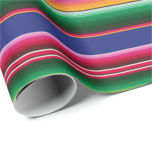 Beautiful Mexican Serape Blanket Pattern Wrapping Paper