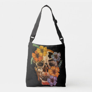 Beautiful Mexican Women Skull Head Crossbody Bag