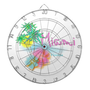 Beautiful Miami Florida Dartboard