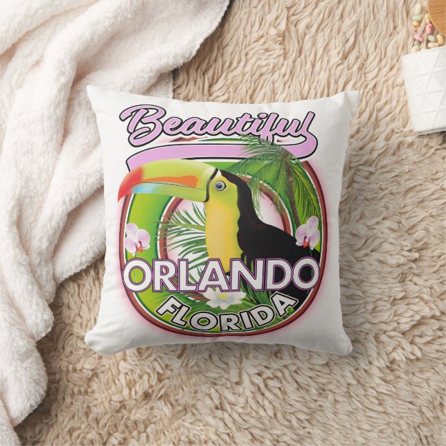  Beautiful Miami Orlando travel logo Cushion (Blanket)