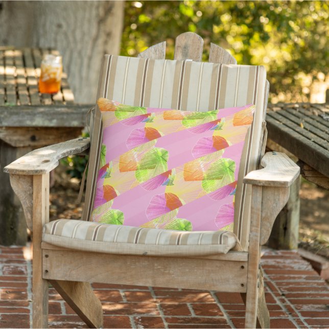 Beautiful Miami Pastel Shells Cushion (Chair)