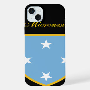 Beautiful Micronesia Flag iPhone 15 Plus Case