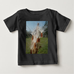 Beautiful Milkweed Magic: A Skyward Flight Design Baby T-Shirt