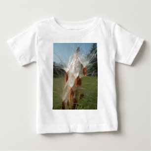 Beautiful Milkweed Magic: A Skyward Flight Design Baby T-Shirt