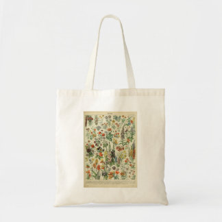 Beautiful Millot Fleur Illistration Print Tote Bag
