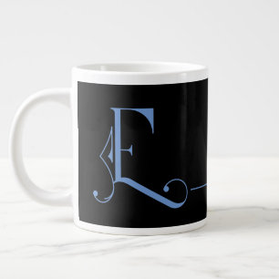 Beautiful Minimalist Elegant Monogram E Large Coffee Mug