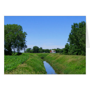 Beautiful Minnesota farm irrigation ditch photo