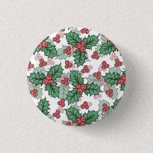 Beautiful Mistletoe Beverage 3 Cm Round Badge