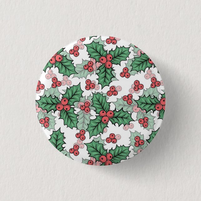 Beautiful Mistletoe Beverage 3 Cm Round Badge (Front)