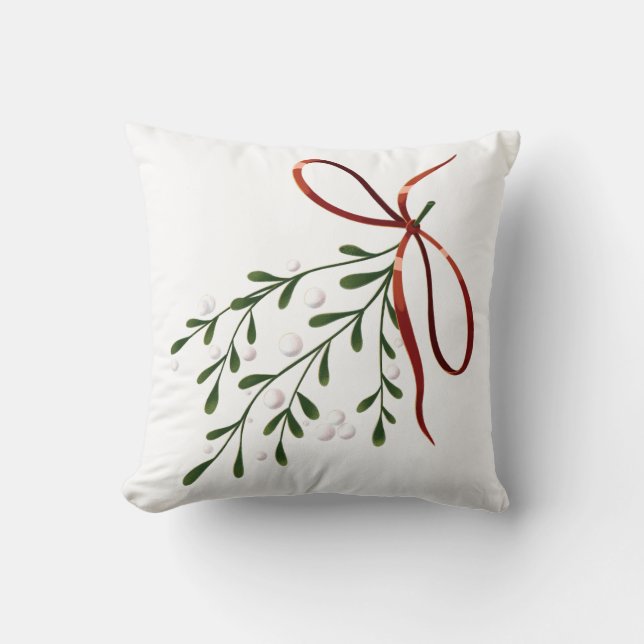 Beautiful Mistletoe Cushion (Front)